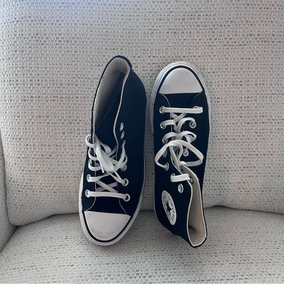 Converse Women's Black High-Top Sneakers - Picture 7 of 7